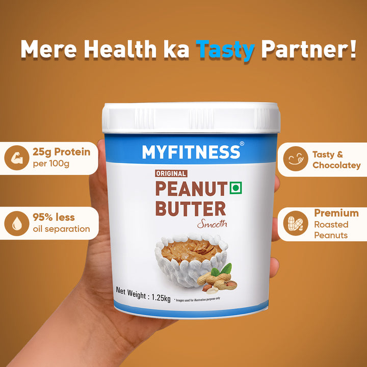 Original Smooth Peanut Butter 2.5kg (21% Protein)
