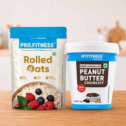 Rolled Oats + Dark Chocolate Crunchy Peanut Butter Combo Rolled Oats + Dark Chocolate Crunchy Peanut Butter Combo