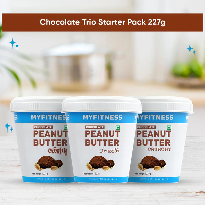 Chocolate Peanut Butter 3-in-1 Starter Pack (Smooth, Crunchy, Crispy)