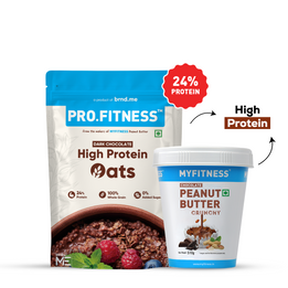 High Protein Choco Oats + Chocolate Peanut Butter Crunchy Combo High Protein Choco Oats + Chocolate Peanut Butter Crunchy Combo