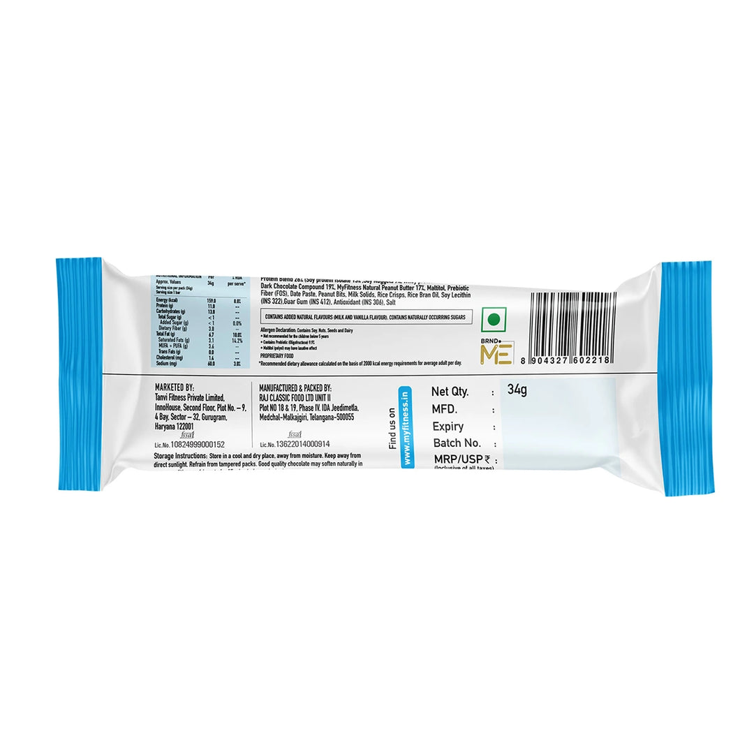 11g Protein Bar - Choco Peanut Butter (Pack of 6)