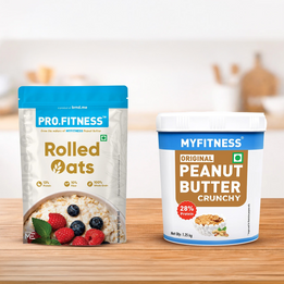 Rolled Oats + Original Crunchy Peanut Butter Combo Rolled Oats + Original Crunchy Peanut Butter Combo