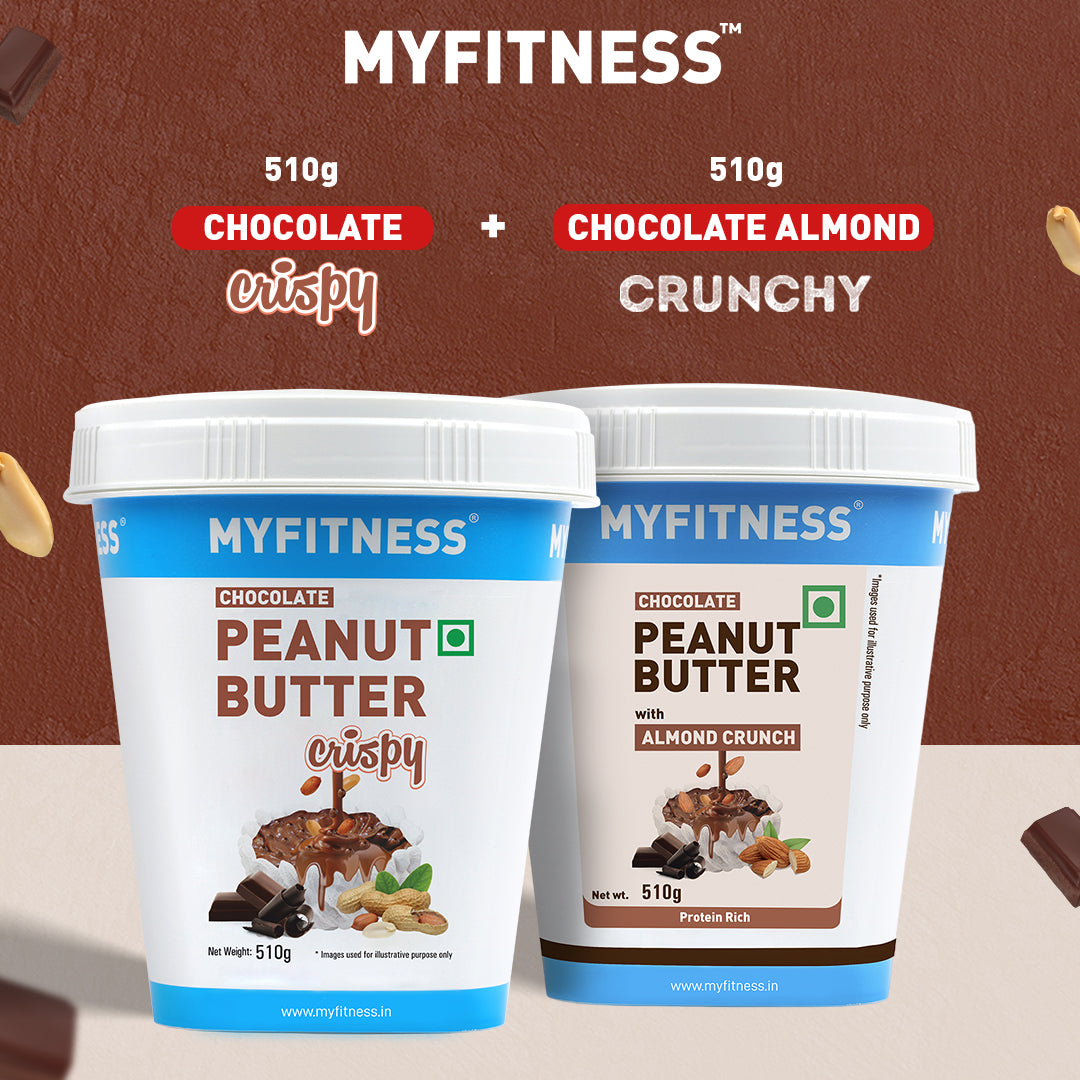 Combo - Chocolate: Crispy & Chocolate Peanut Butter with Almond Crunch