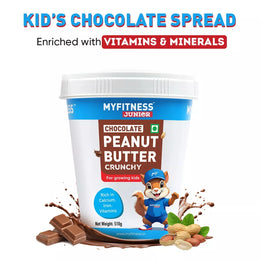 Kids Chocolate Crunchy Peanut Butter Spread with Added Minerals (25% Protein) Kids Chocolate Crunchy Peanut Butter Spread with Added Minerals (25% Protein)