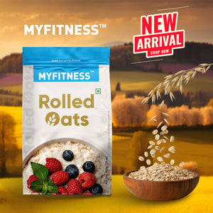 MYFITNESS Rolled Oats - Rich in Protein & Fiber (100% Natural Grain)