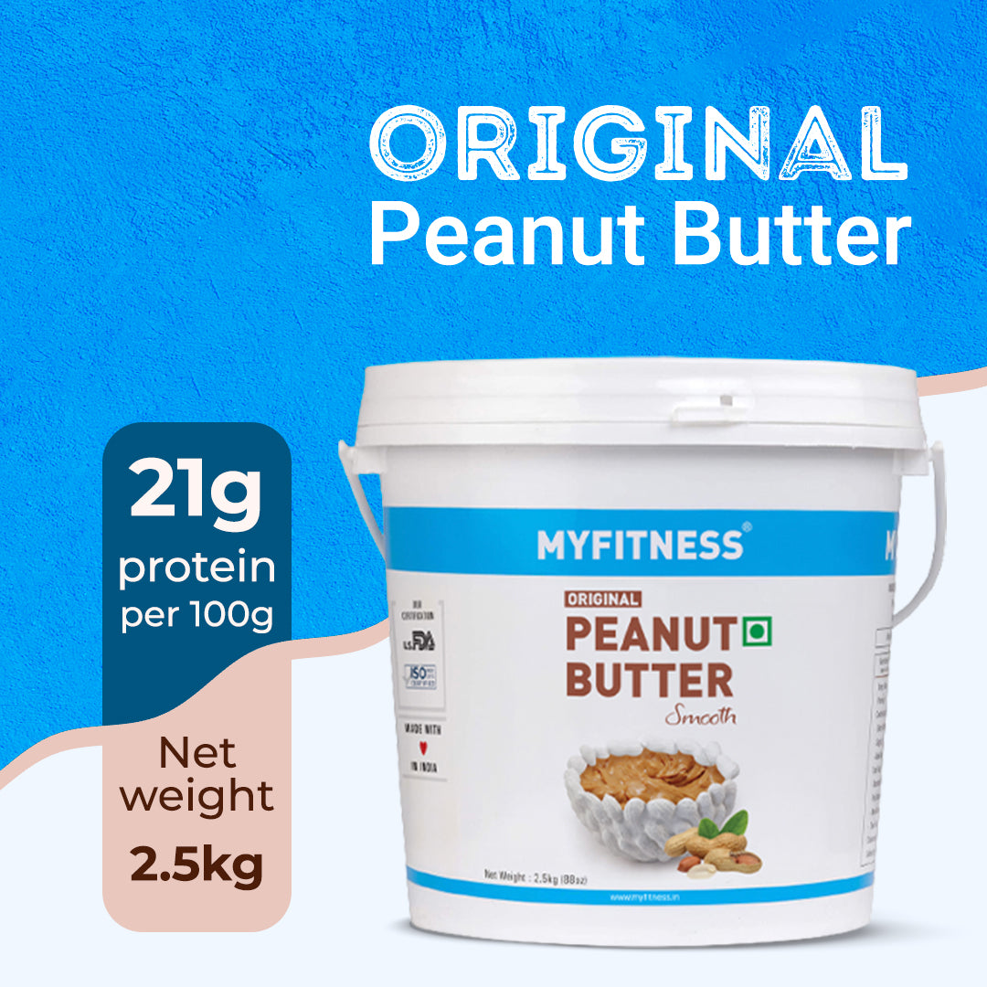 Original Smooth Peanut Butter 2.5kg (21% Protein)