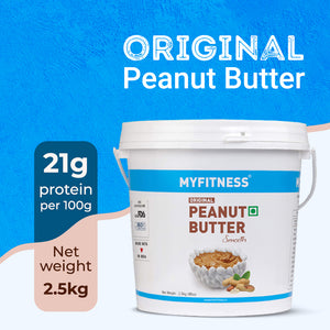 Original Smooth Peanut Butter 2.5kg (21% Protein)