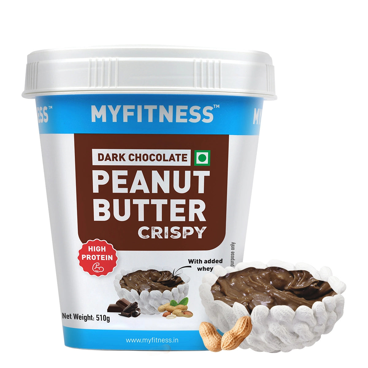 Dark Chocolate Crispy Peanut butter with Added Whey (31% Protein)