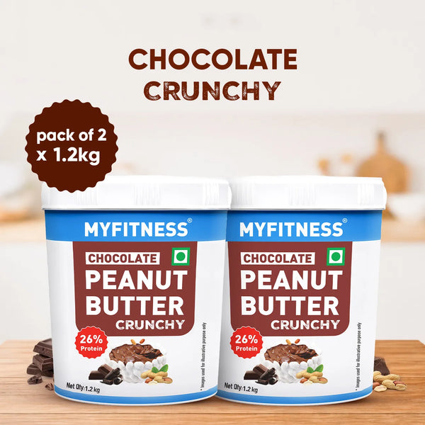 MyFitness Peanut Butter - Chocolate | 26% Protein | Crunchy | Chocolate Peanut Butter Spread