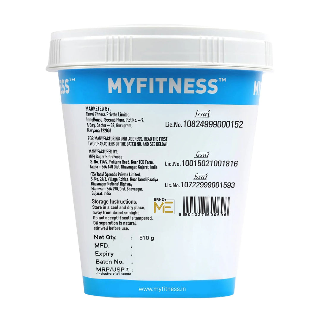 MyFitness Peanut Butter - Chocolate | 25% Protein | Almond Crunch | Chocolate Peanut Butter Spread