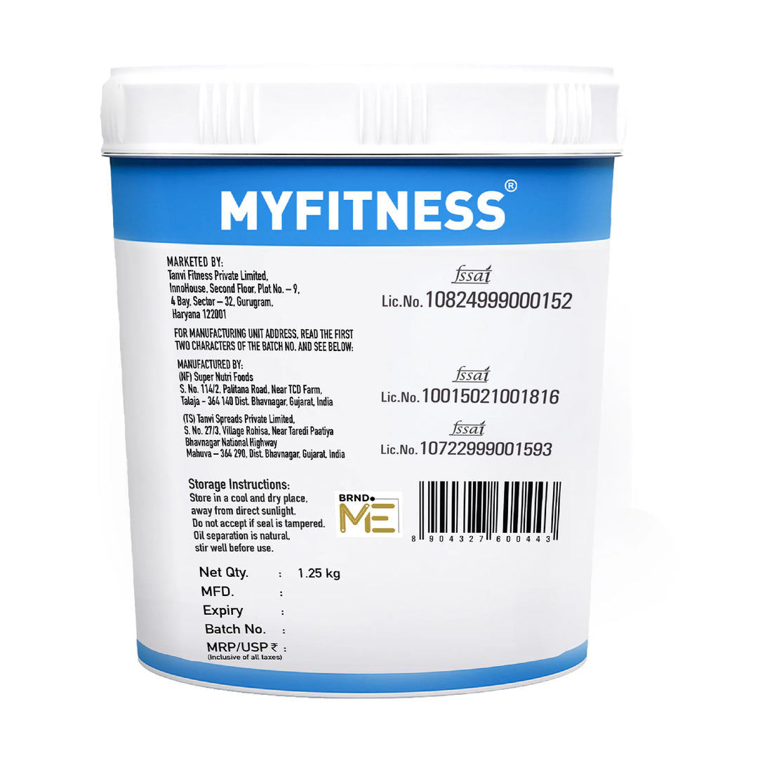 MyFitness Peanut Butter - Original | 28% Protein | Smooth | Classic Peanut Butter Spread