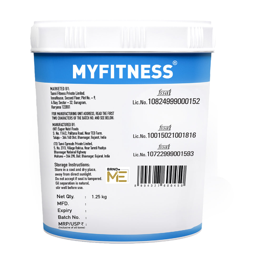 MyFitness Peanut Butter - Original | 28% Protein | Crunchy | Classic Peanut Butter Spread