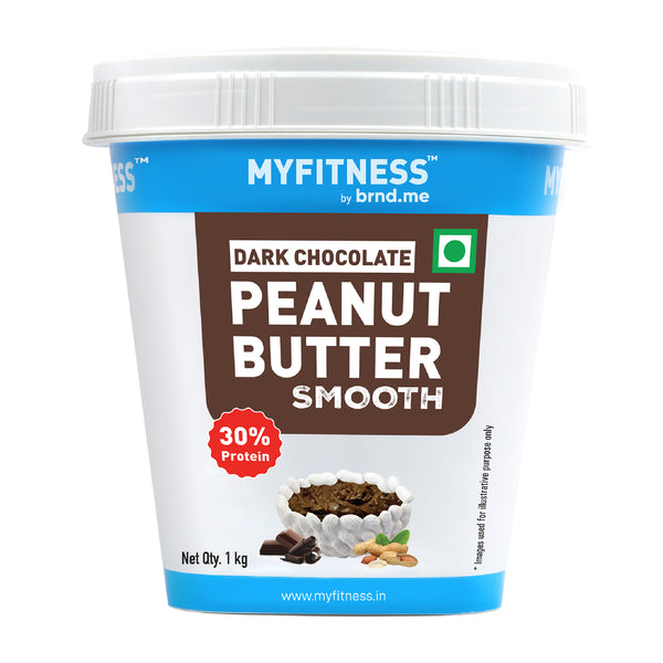 MyFitness Peanut Butter - Dark Chocolate | 30% Protein | Smooth | Rich Chocolate Peanut Butter Spread