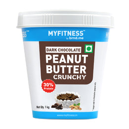 MyFitness Peanut Butter - Dark Chocolate | 30% Protein | Crunchy | Rich Chocolate Peanut Butter Spread