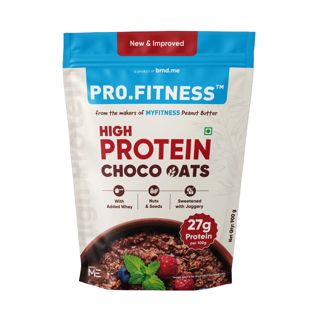 High Protein Chocolate Oats 900g Pack | 27g Protein (per 100g) | Healthy Breakfast Oats