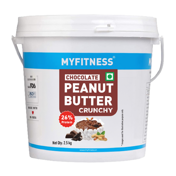 MyFitness Peanut Butter - Chocolate | 26% Protein | Crunchy | Chocolate Peanut Butter Spread