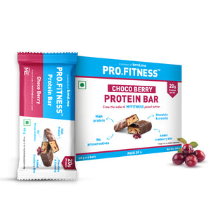 PRO.FITNESS Choco berry Protein Bar 60g, Pack of 6