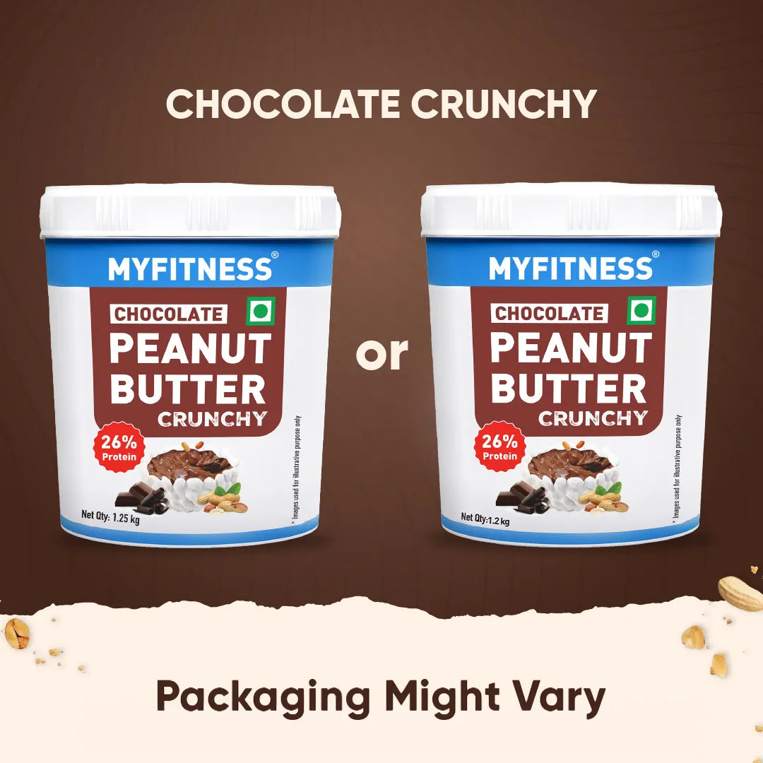 MyFitness Peanut Butter - Chocolate | 26% Protein | Crunchy | Chocolate Peanut Butter Spread