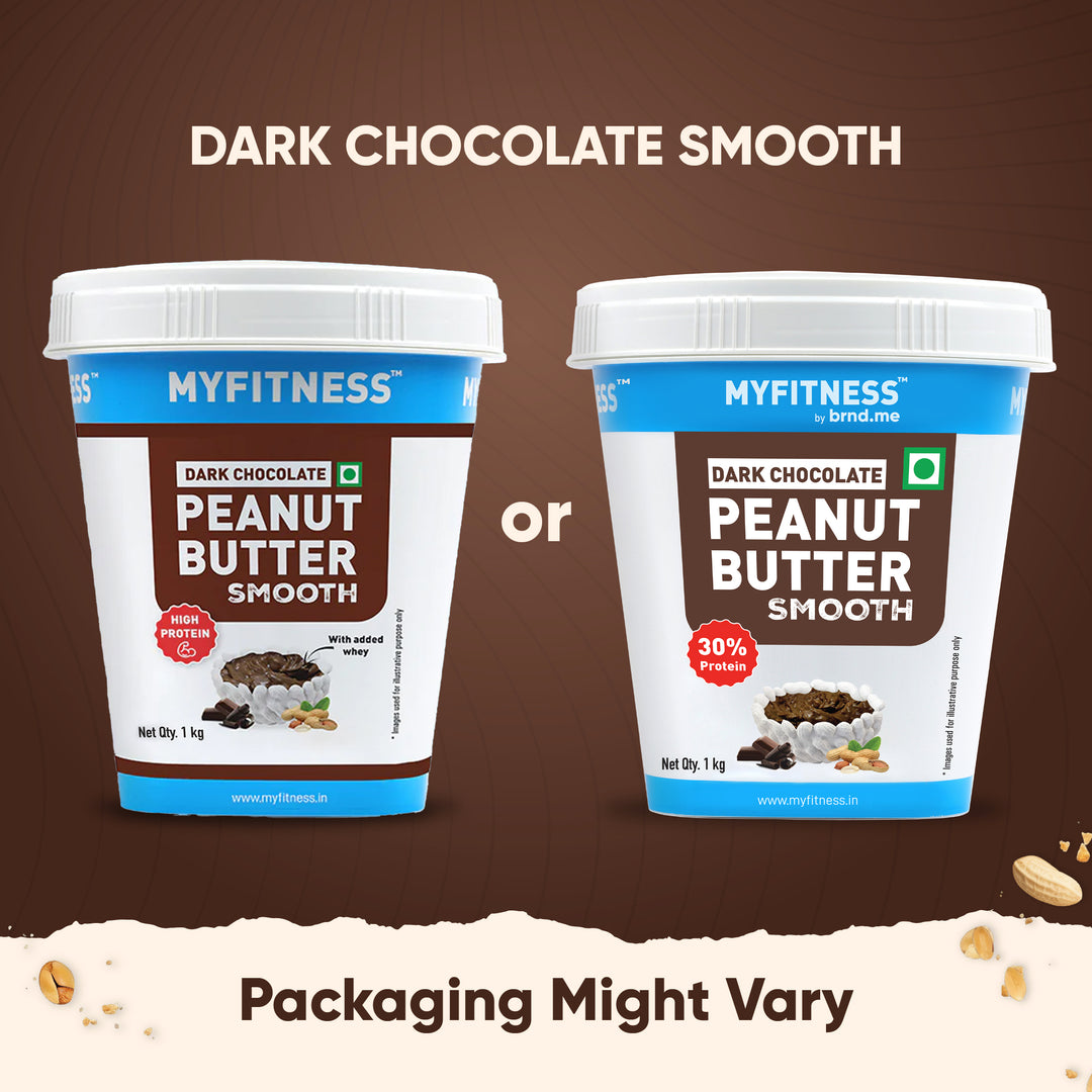 MyFitness Peanut Butter - Dark Chocolate | 30% Protein | Smooth | Rich Chocolate Peanut Butter Spread