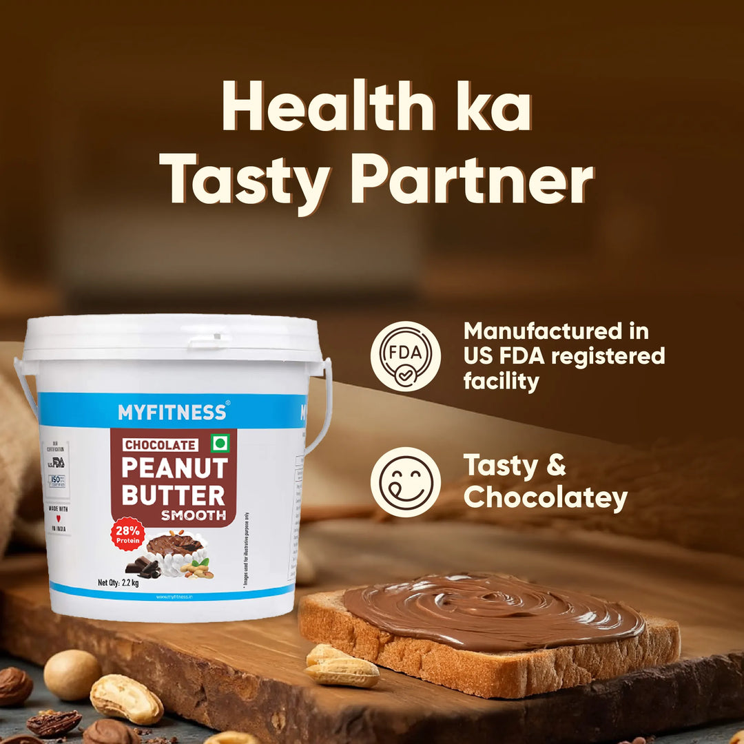 MyFitness Peanut Butter - Chocolate | 28% Protein | Smooth | Chocolate Peanut Butter Spread