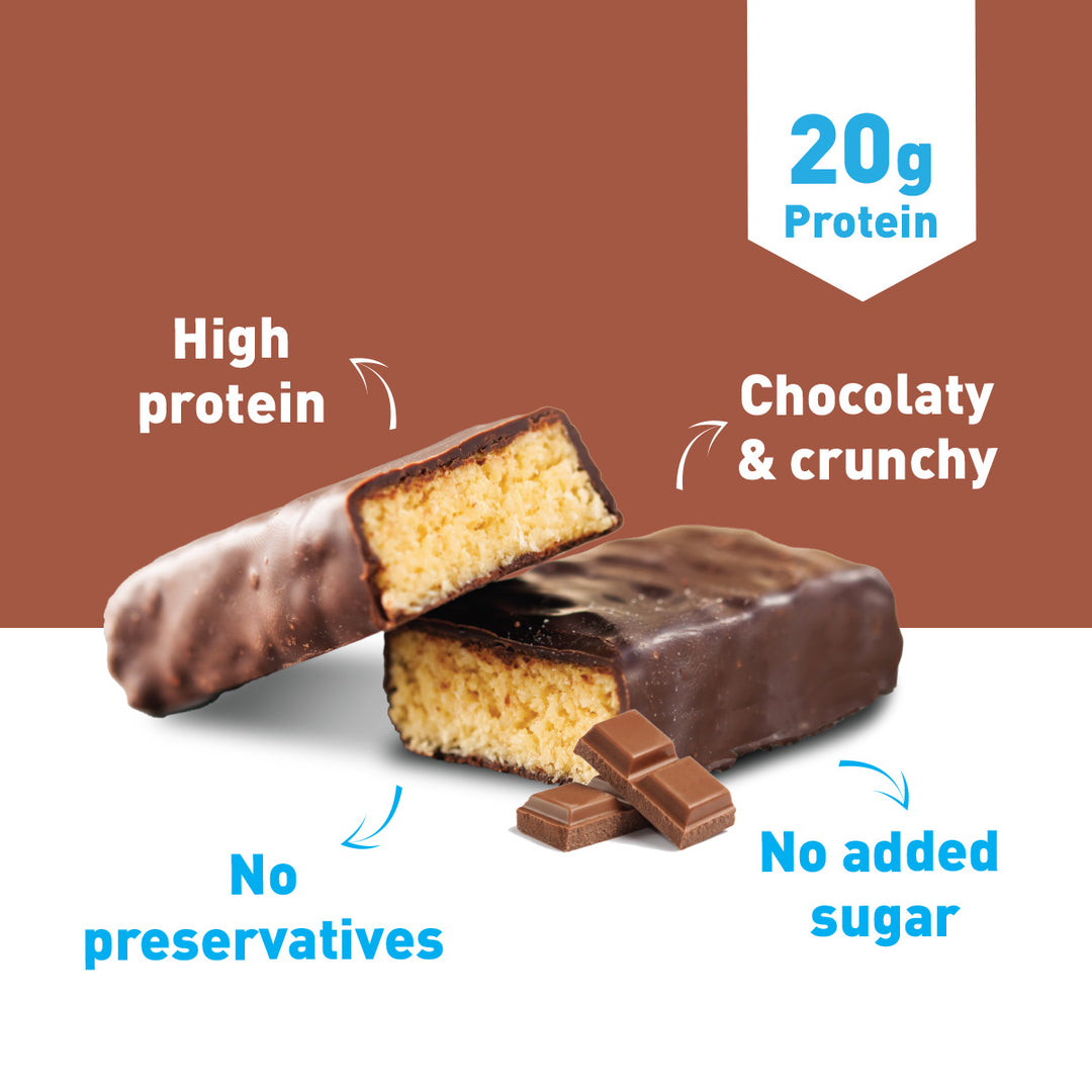 PRO.FITNESS Chocolate Peanut Butter Protein Bar 60g, Pack of 6