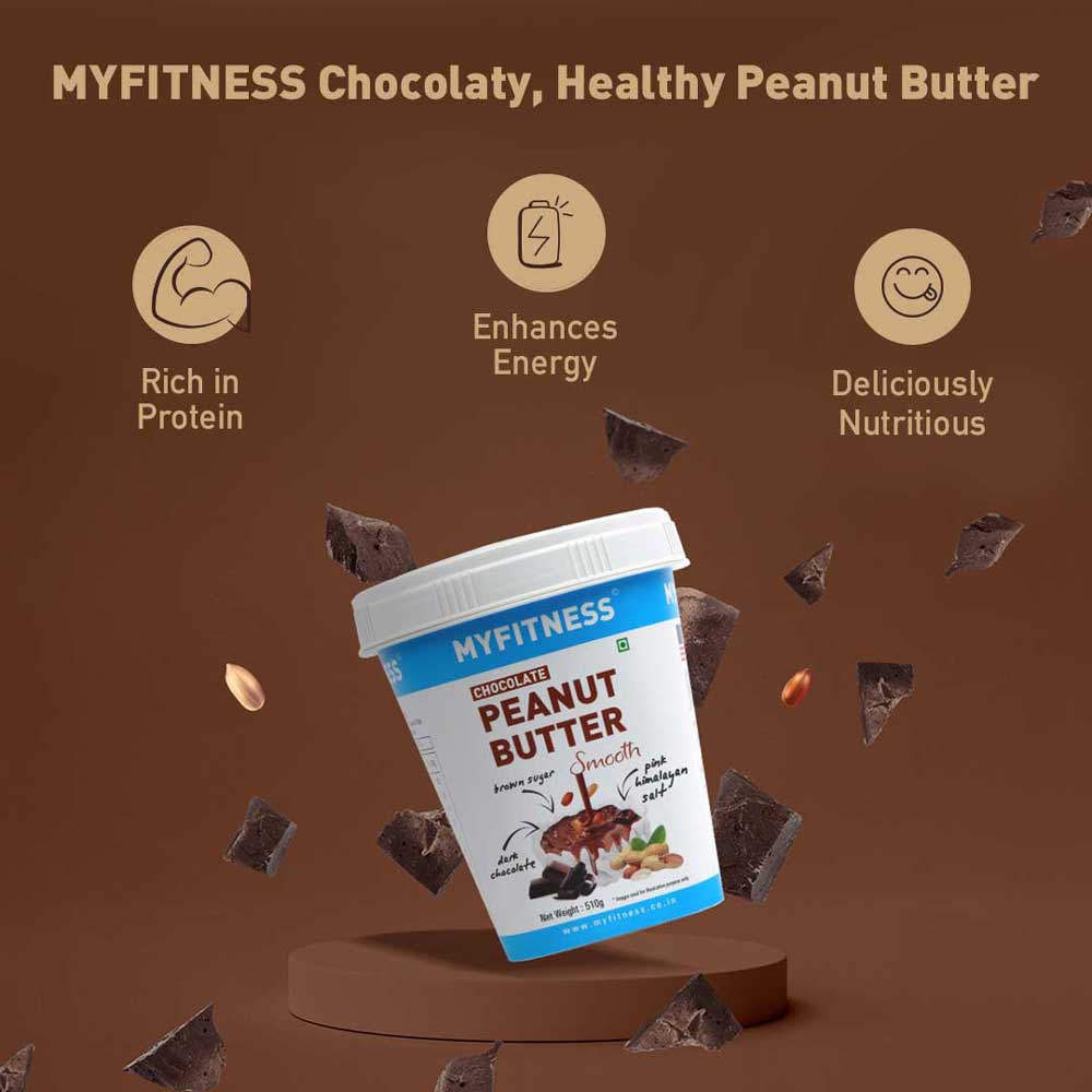 MyFitness Chocolate Combo 510gm: Chocolate Smooth, Chocolate Crunchy & Dark Chocolate Smooth