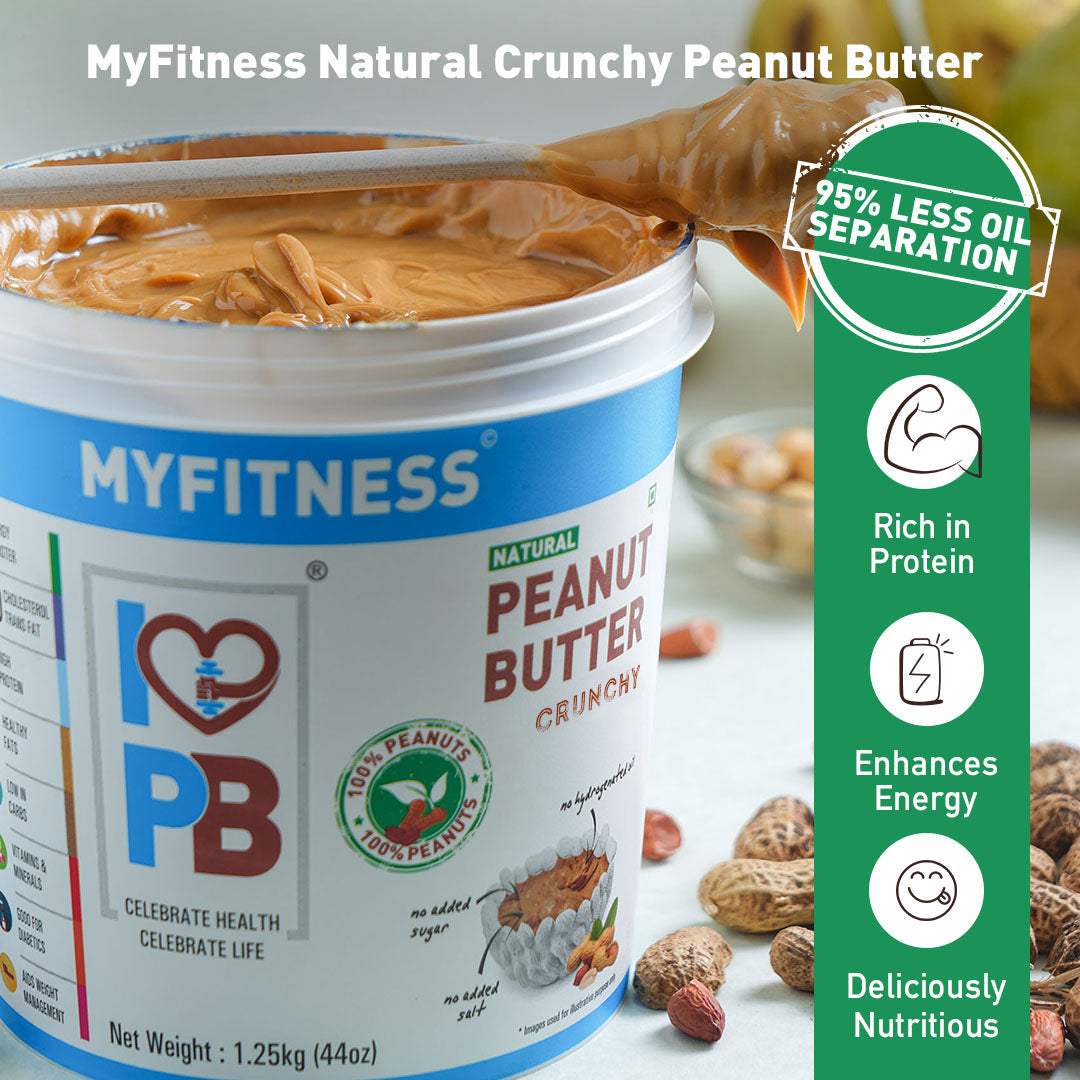 Natural Zero Sugar Crunchy Peanut Butter (32% Protein)