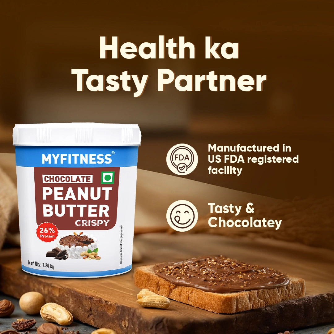 MyFitness Peanut Butter - Chocolate | 26% Protein | Crispy | Chocolate Peanut Butter Spread