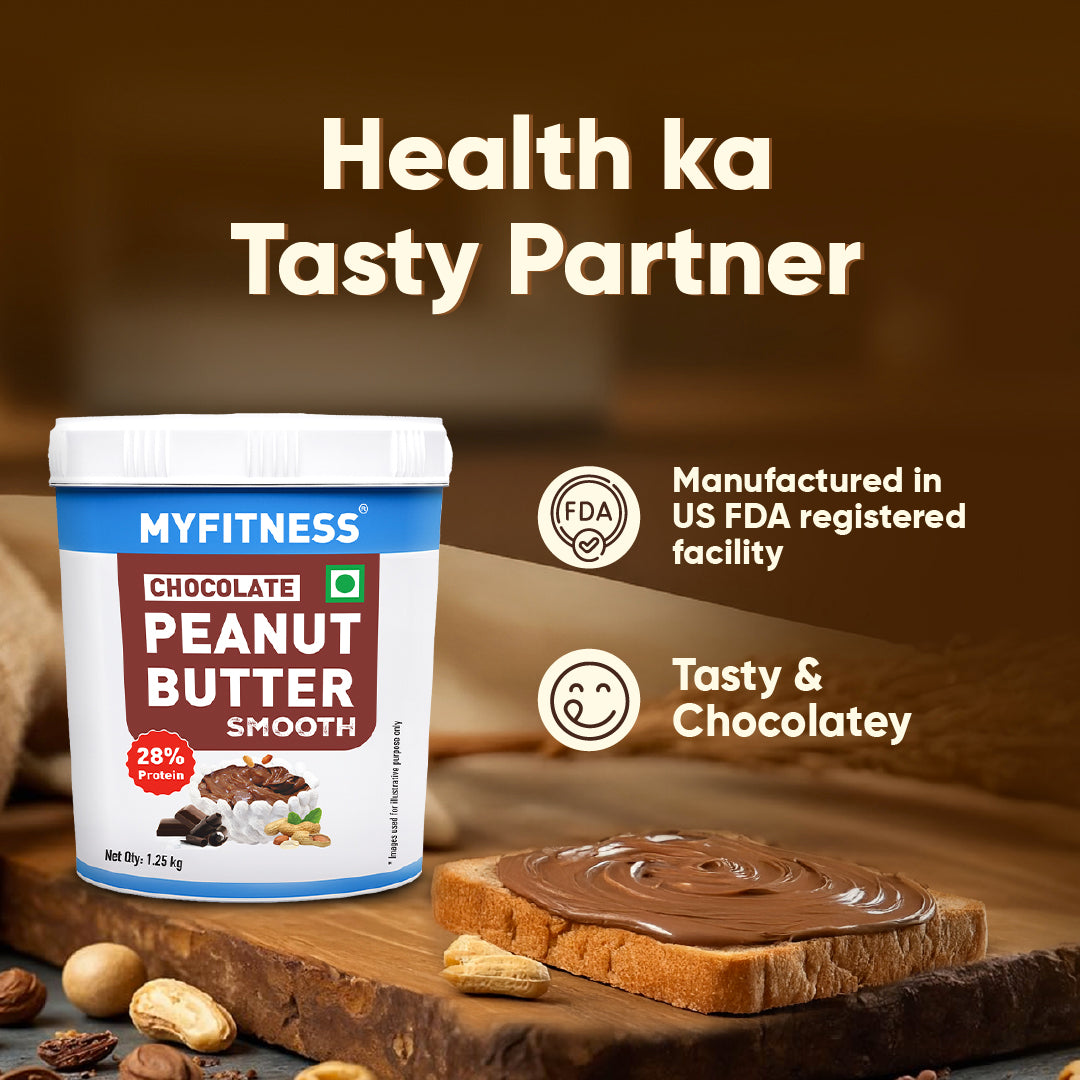 MyFitness Peanut Butter - Chocolate | 28% Protein | Smooth | Chocolate Peanut Butter Spread