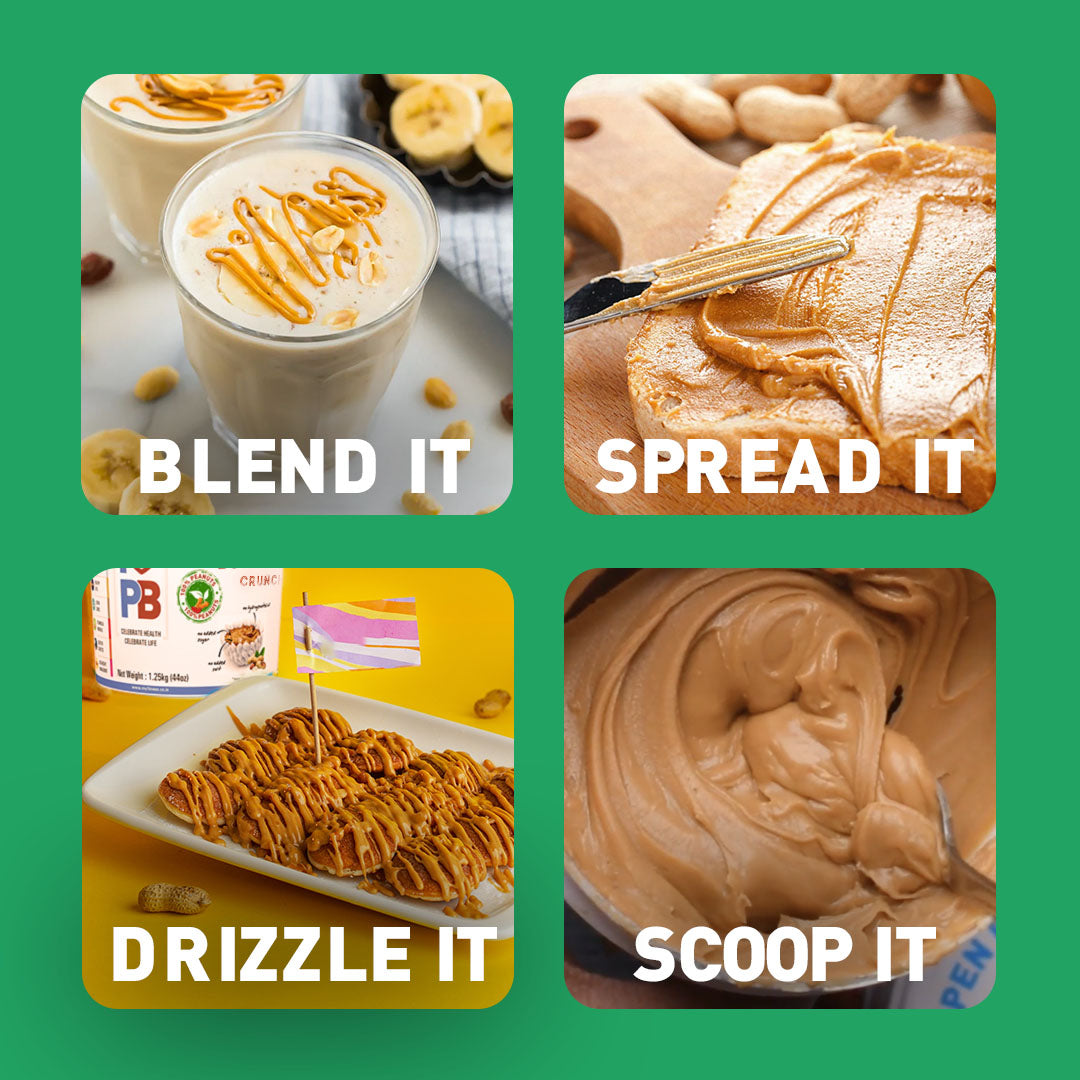 Natural Zero Sugar Crunchy Peanut Butter (32% Protein)