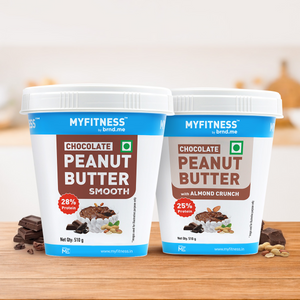 Combo - Chocolate Peanut Butter: Smooth & Chocolate Peanut Butter with Almond Crunch