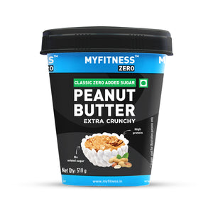 MYFITNESS Zero Classic Zero Added Sugar Peanut Butter Extra Crunchy 510g