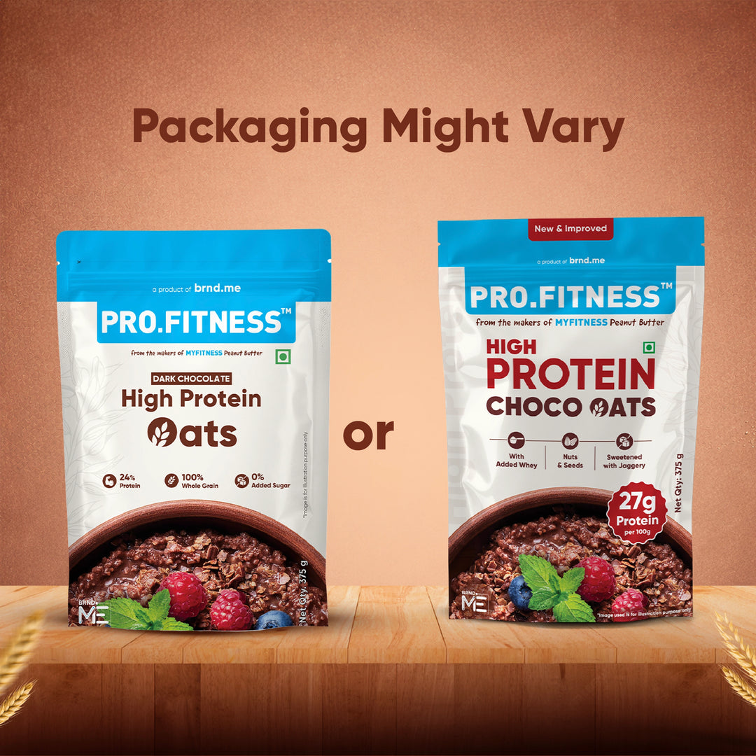 Pro.Fitness High Protein Chocolate Oats | Dark Chocolate | Healthy Oats With Nuts, Seeds & Added Whey