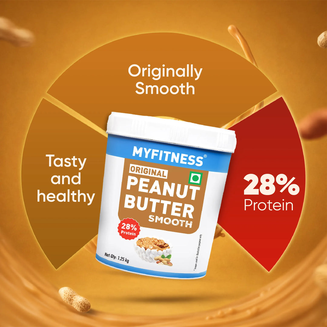 MyFitness Peanut Butter - Original | 28% Protein | Smooth | Classic Peanut Butter Spread