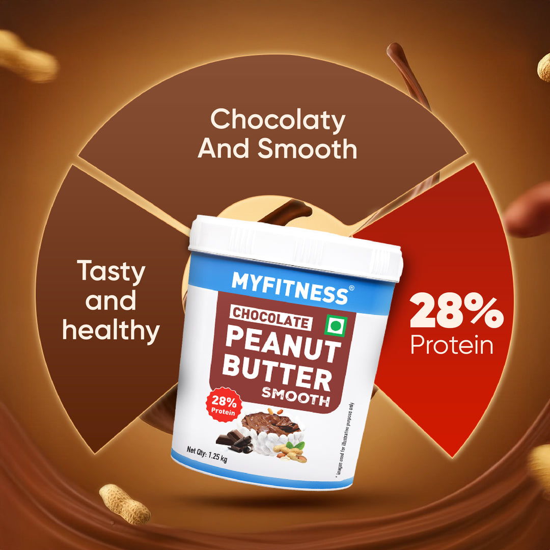 MyFitness Peanut Butter - Chocolate | 28% Protein | Smooth | Chocolate Peanut Butter Spread