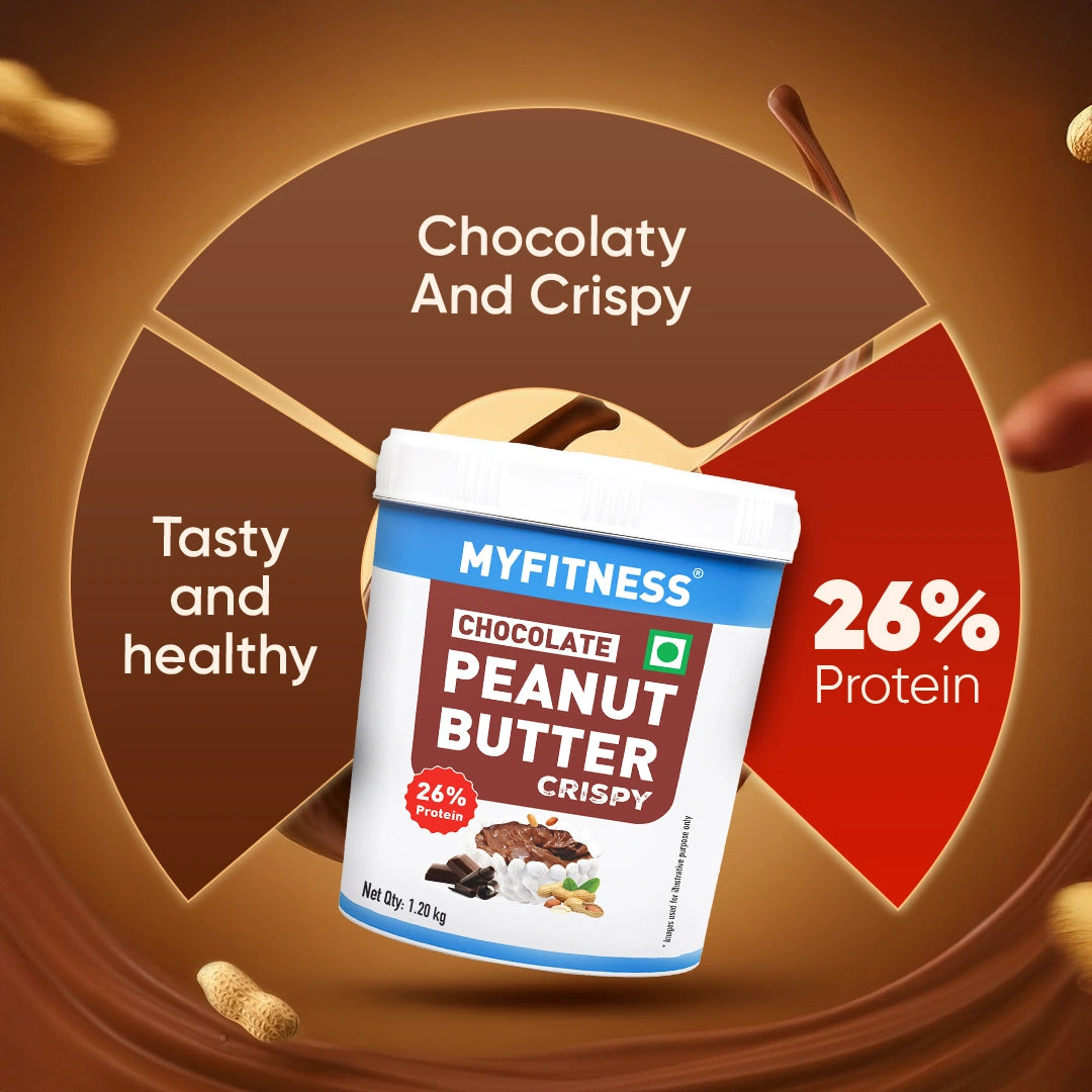 MyFitness Peanut Butter - Chocolate | 26% Protein | Crispy | Chocolate Peanut Butter Spread