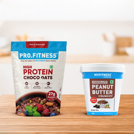 High Protein Choco Combo | High Protein Chocolate Oats + Peanut Butter Chocolate Crunchy | Healthy Breakfast