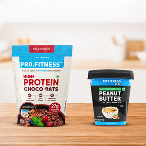 High Protein Combo | High Protein Chocolate Oats + Peanut Butter Classic Zero | Healthy Breakfast