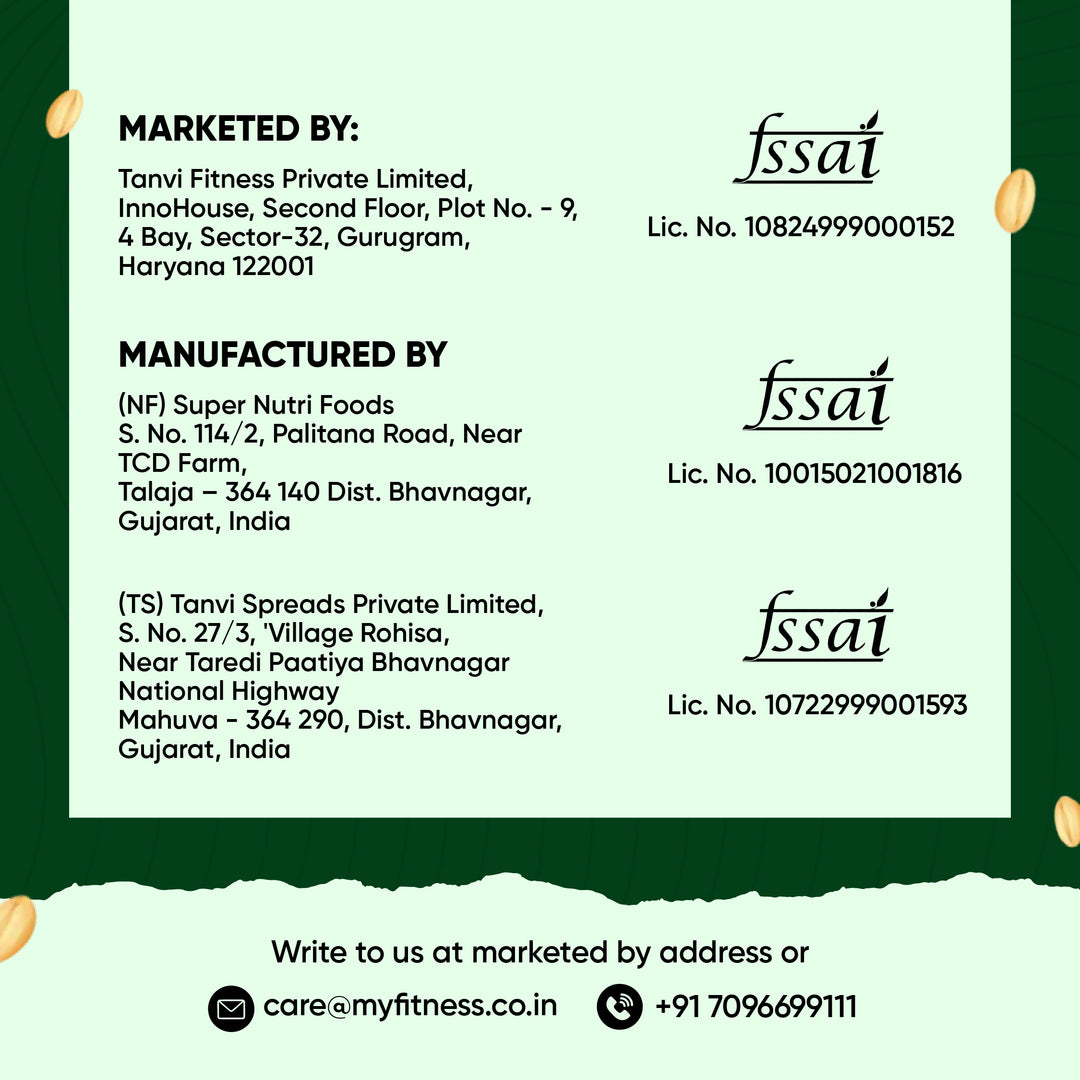 MyFitness Peanut Butter - Natural Unsweetened | 25% Protein | Smooth | Zero Sugar Peanut Butter Spread