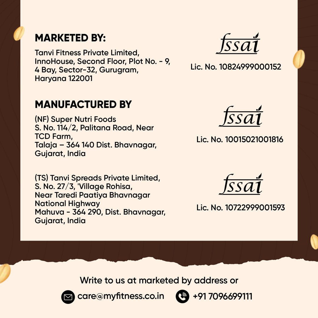 MyFitness Peanut Butter - Dark Chocolate | 30% Protein | Smooth | Rich Chocolate Peanut Butter Spread