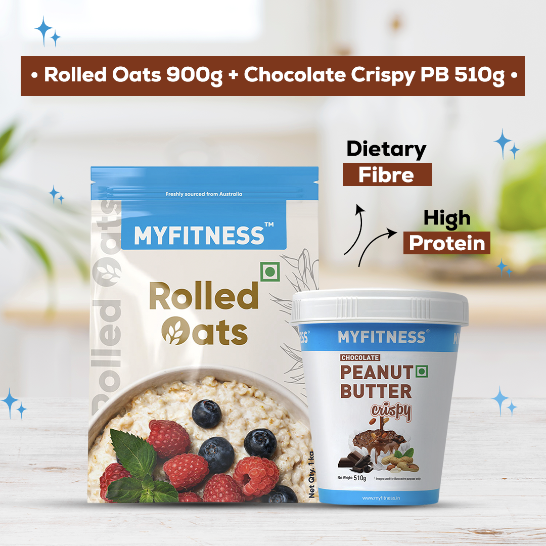 Rolled Oats & Chocolate Peanut Butter Crispy Combo