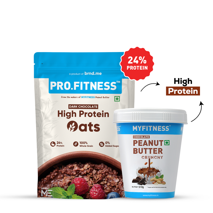 High Protein Choco Oats + Chocolate Peanut Butter Crunchy Combo