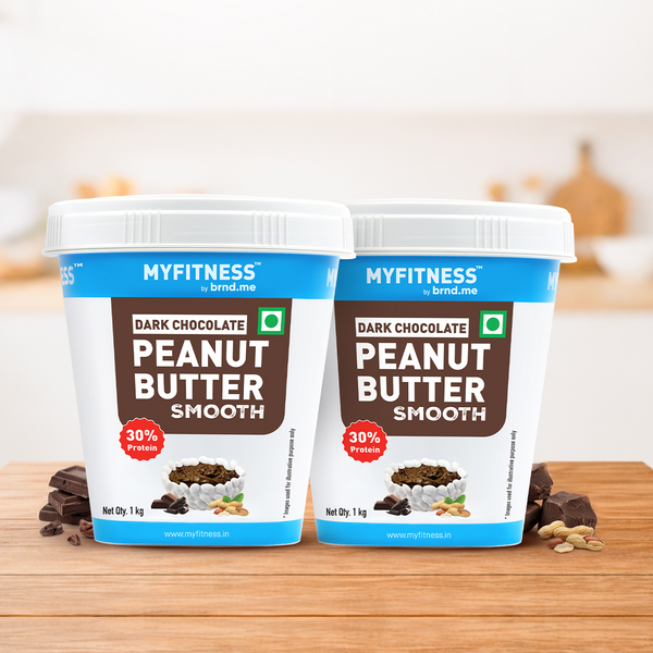 MyFitness Peanut Butter - Dark Chocolate | 30% Protein | Smooth | Rich Chocolate Peanut Butter Spread