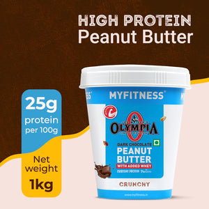 Olympia Edition Dark Chocolate Peanut butter with Added Whey: Crunchy