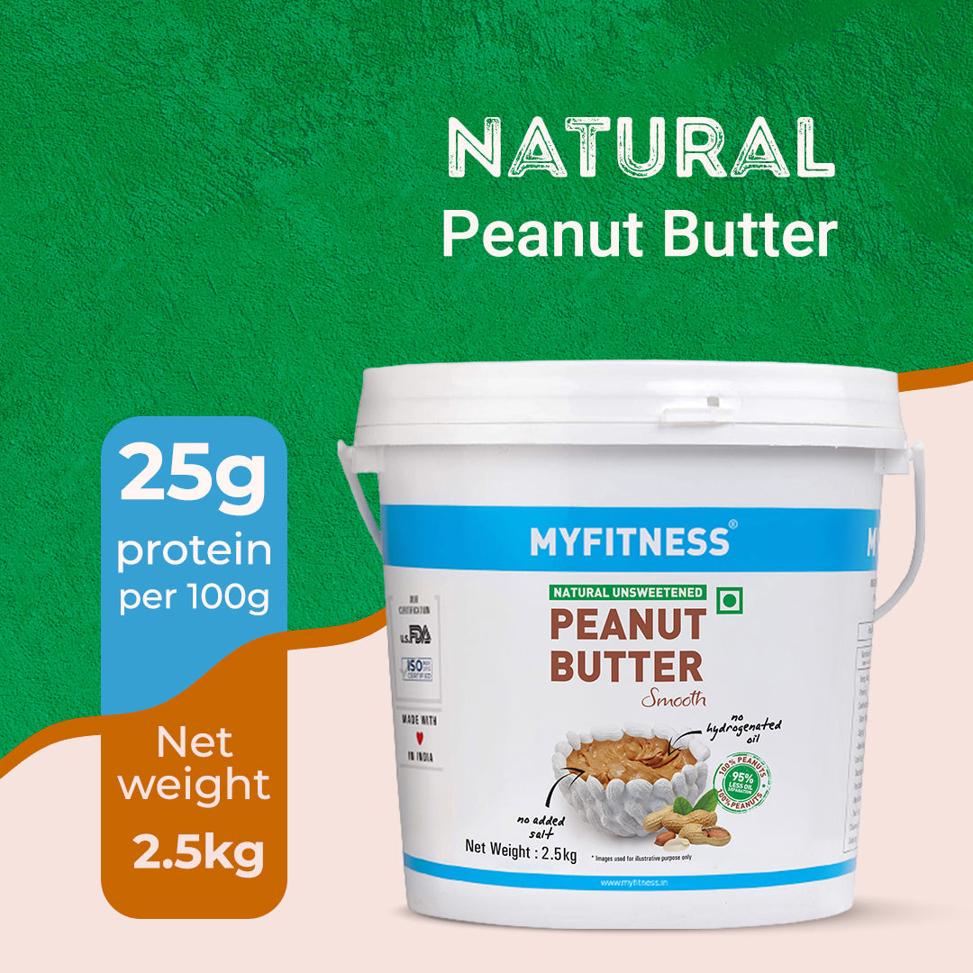 Natural Zero Sugar Smooth Peanut Butter (25% Protein)