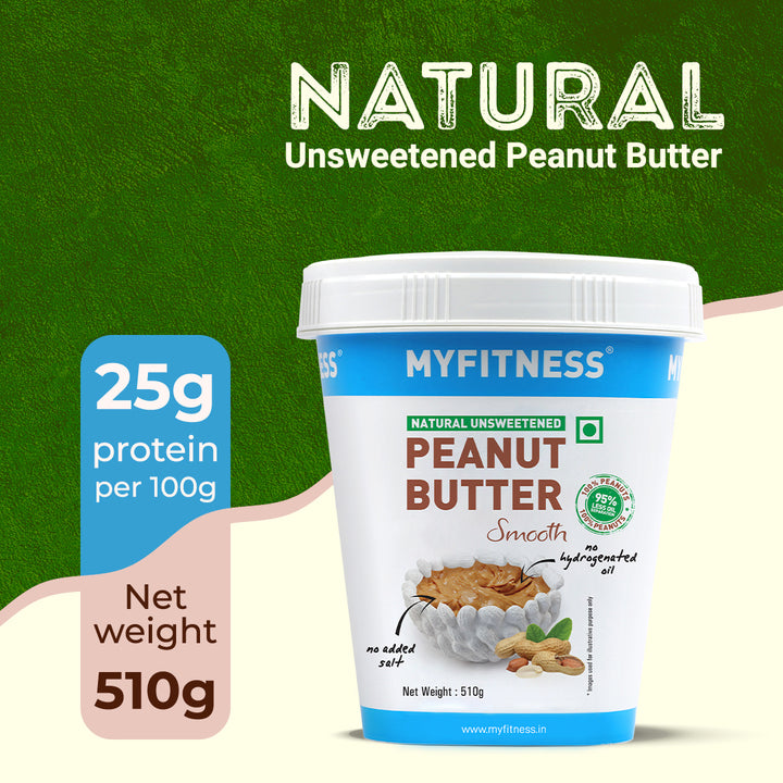 Natural Zero Sugar Smooth Peanut Butter (25% Protein)