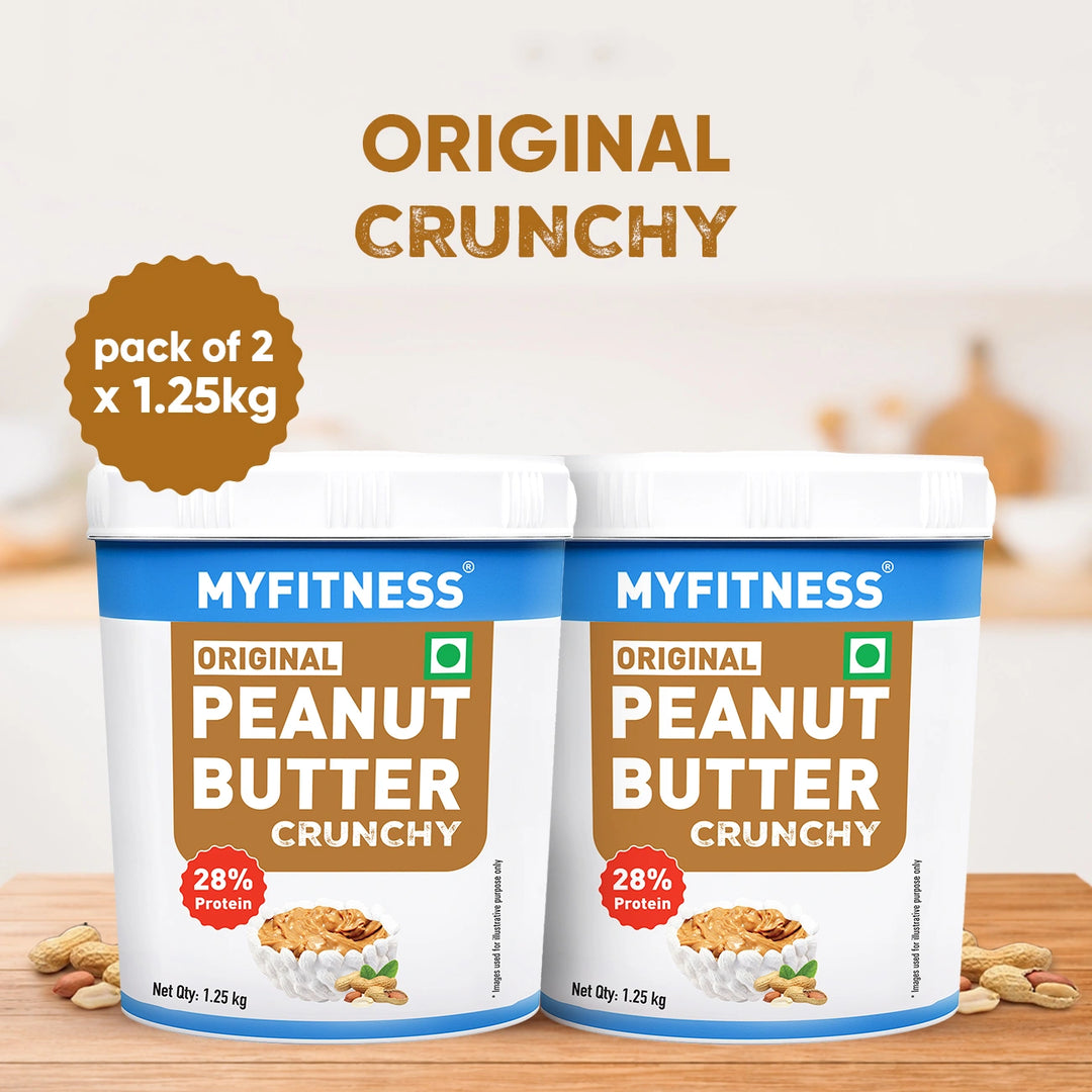MyFitness Peanut Butter - Original | 28% Protein | Crunchy | Classic Peanut Butter Spread