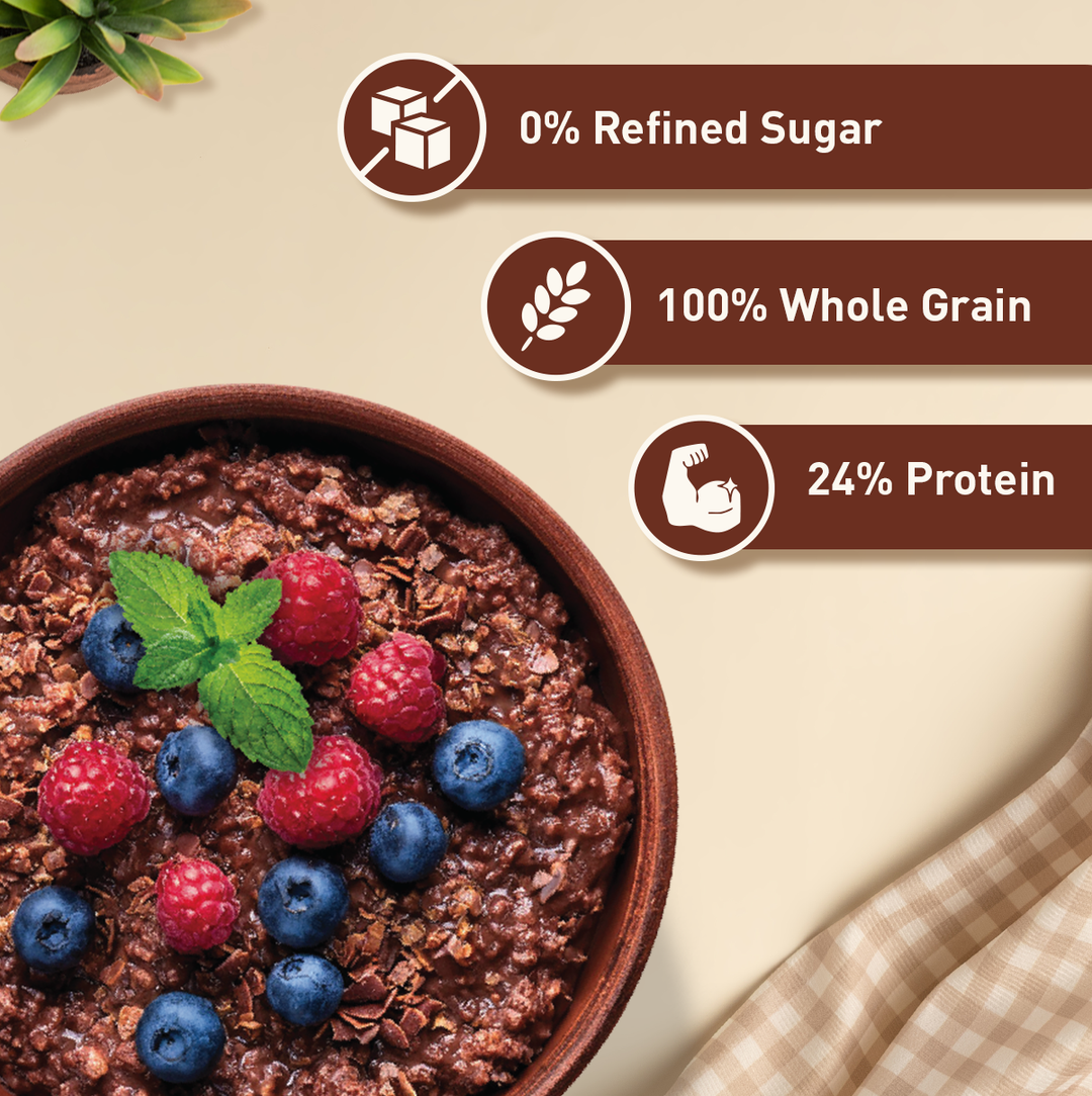 High Protein Chocolate Rolled Oats (24% Protein)