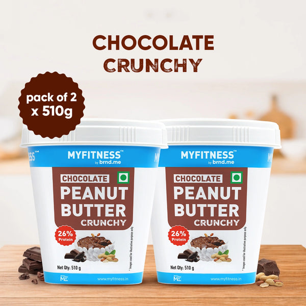 MyFitness Peanut Butter - Chocolate | 26% Protein | Crunchy | Chocolate Peanut Butter Spread