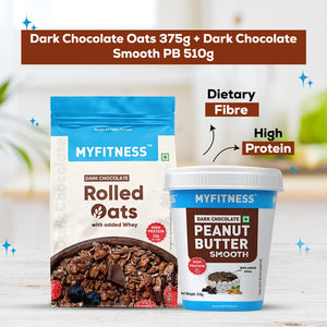 High Protein Dark Chocolate Oats & Dark Chocolate Peanut Butter Smooth